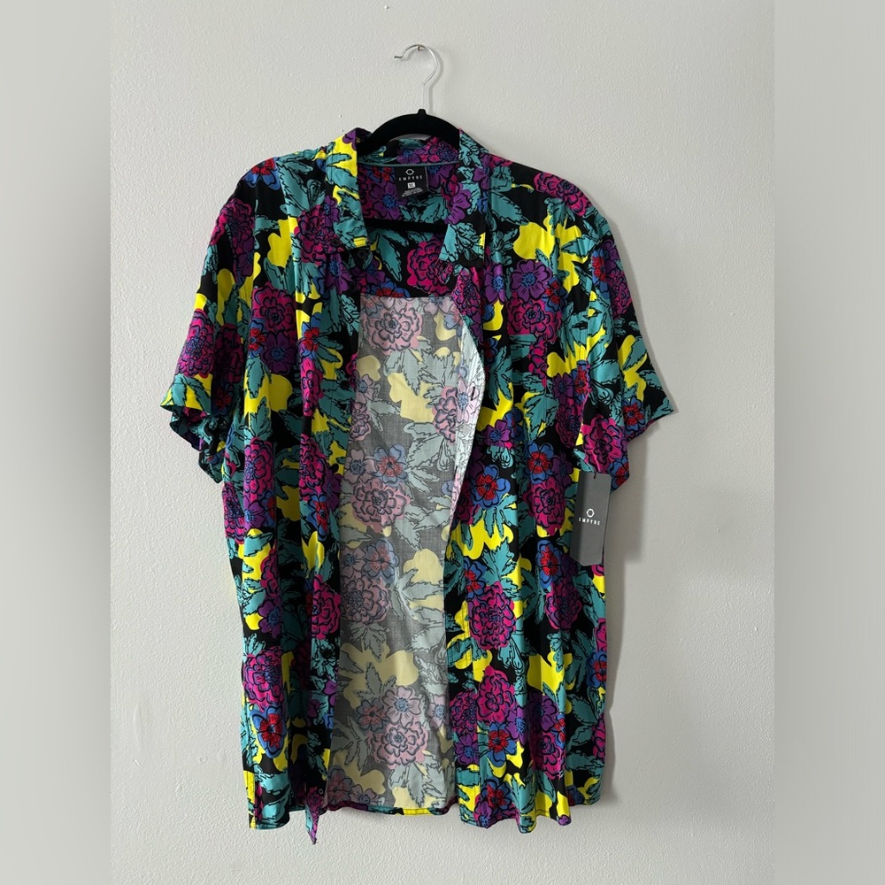 Empyre Floral Button-Up Tee NWT